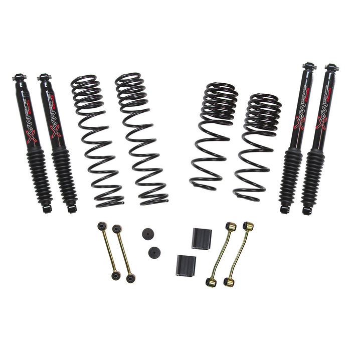 Skyjacker JL25BPBLTD Jeep JL Diesel 2.5 Inch Dual Rate Long Travel Suspension Lift W/Black MAX Shocks 2020 Wrangler JL Non-Rubicon Skyjacker - Truck Part Superstore