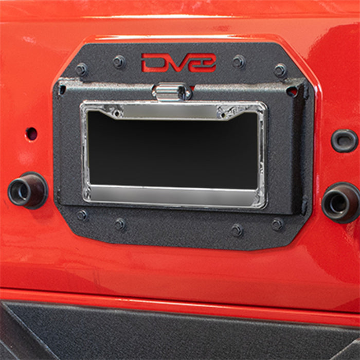 DV8 Offroad JLTS-01 Spare Tire Delete Kit; 3/16 in. Steel Plate; Textured Black; - Truck Part Superstore