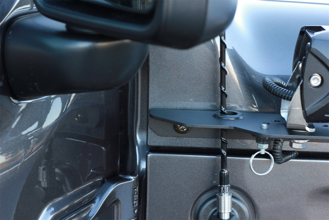 Carr 210291 JL 180 Degree Light Mount Brackets; XP3 Black; (Driver/Pass Side Mtg Brkts) - Truck Part Superstore