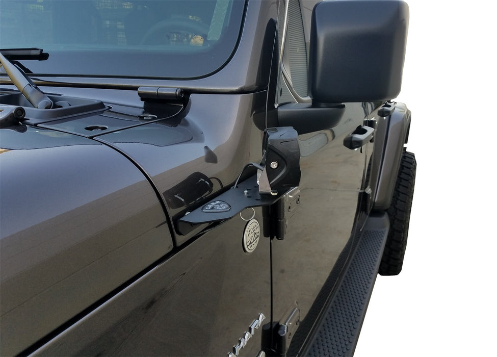 Carr 210291 JL 180 Degree Light Mount Brackets; XP3 Black; (Driver/Pass Side Mtg Brkts) - Truck Part Superstore