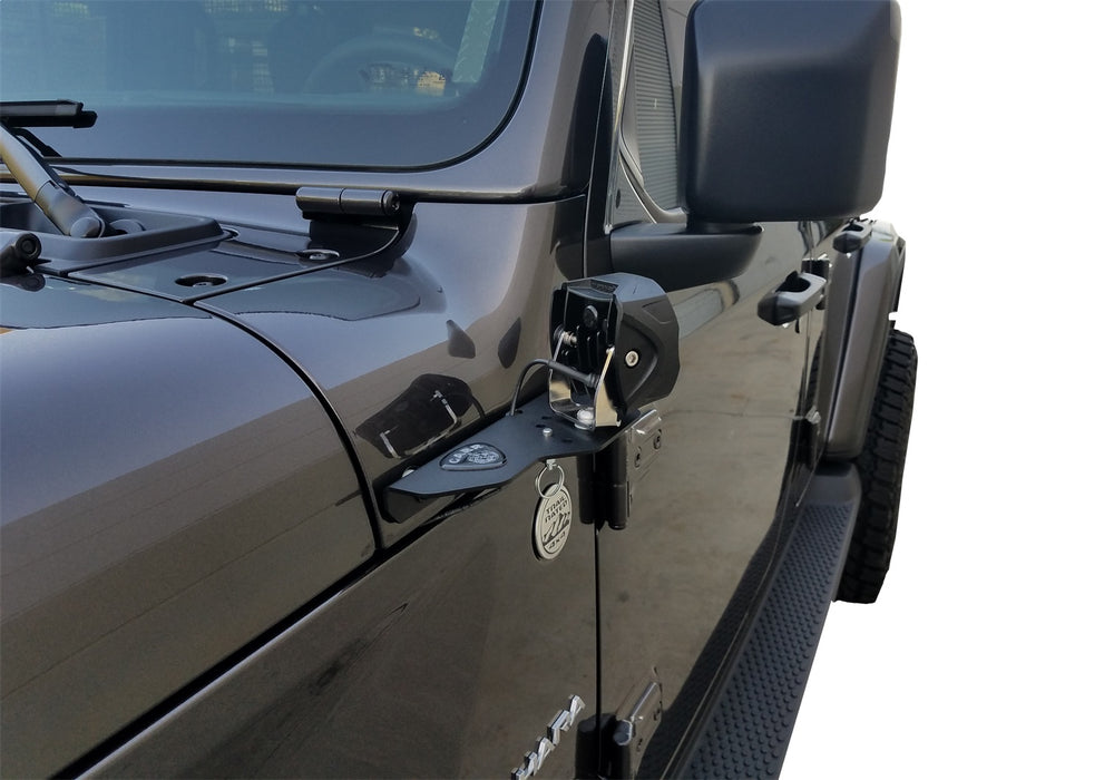 Carr 210291 JL 180 Degree Light Mount Brackets; XP3 Black; (Driver/Pass Side Mtg Brkts) - Truck Part Superstore