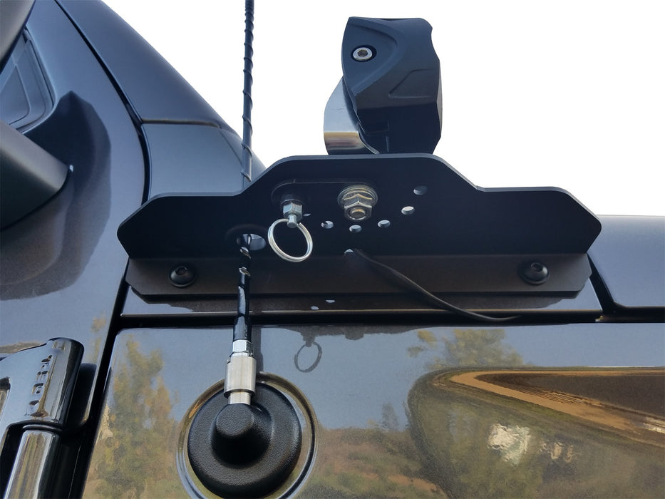 Carr 210291 JL 180 Degree Light Mount Brackets; XP3 Black; (Driver/Pass Side Mtg Brkts) - Truck Part Superstore