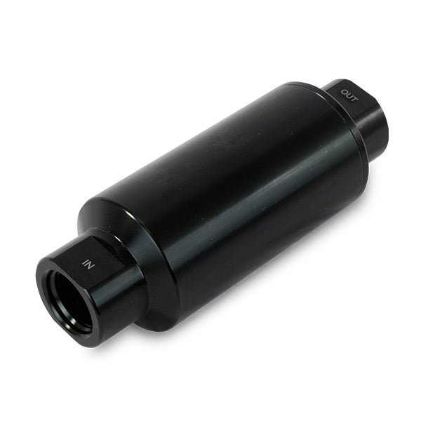 Top Street Performance JM1021BK 10 Micron Paper Fuel Filter with Black Aluminum Housing - Truck Part Superstore