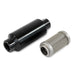 Top Street Performance JM1022BK 40 Micron Stainless Steel Fuel Filter with Black Aluminum Housing - Truck Part Superstore