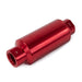 Top Street Performance JM1022R 40 Micron Stainless Steel Fuel Filter with Red Aluminum Housing - Truck Part Superstore
