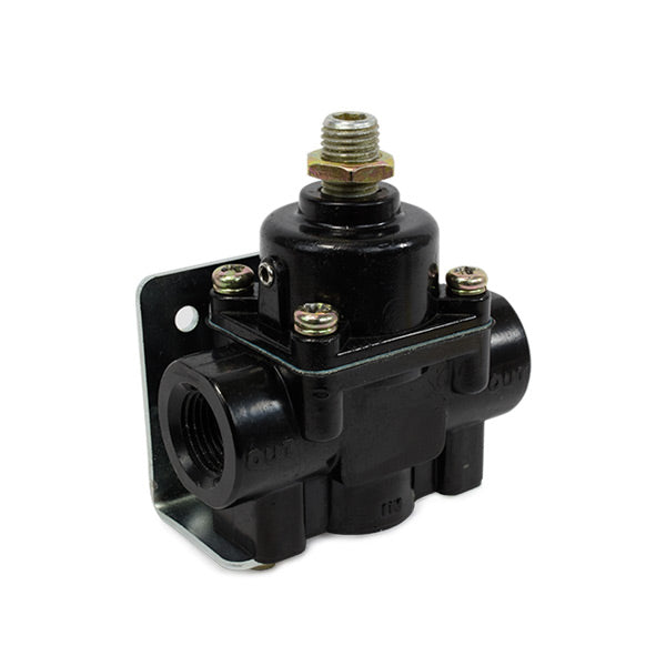 Top Street Performance JM1055BK Black Aluminum 1-4 PSI Fuel Pressure Regulator - Truck Part Superstore