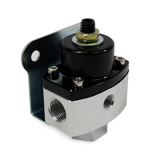 Top Street Performance JM1057BK Black Anodized Aluminum 5-12 PSI Fuel Pressure Regulator - Truck Part Superstore