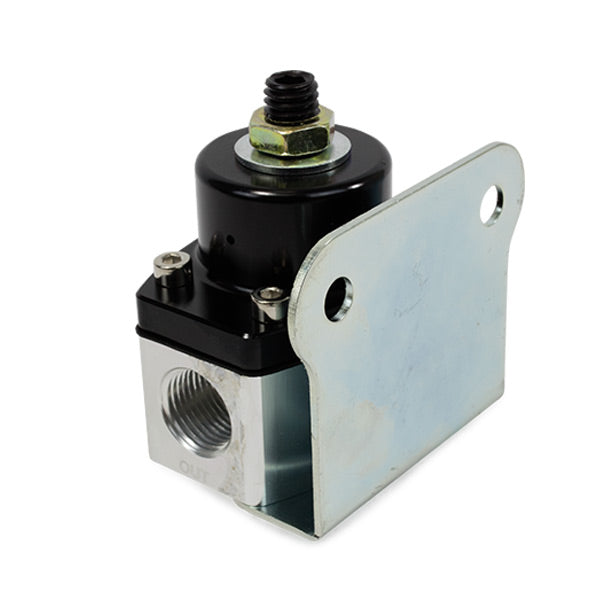 Top Street Performance JM1057BK Black Anodized Aluminum 5-12 PSI Fuel Pressure Regulator - Truck Part Superstore