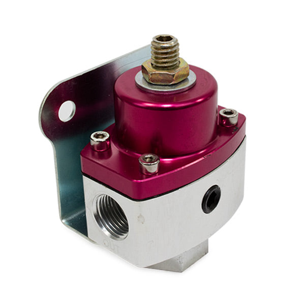 Top Street Performance JM1057R Red Anodized Aluminum 5-12 PSI Fuel Pressure Regulator - Truck Part Superstore