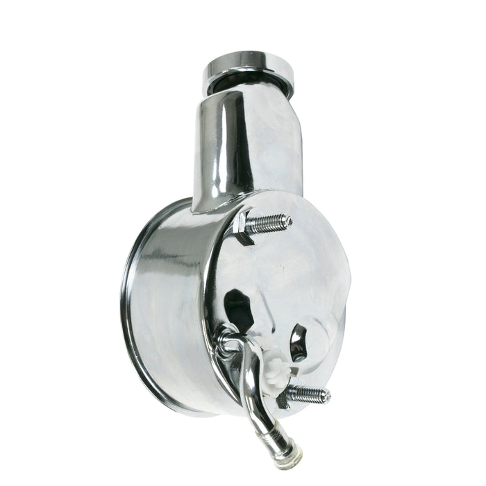 Top Street Performance JM2003C Power Steering Pump; GM Saginaw "Banjo Style" Chrome - Truck Part Superstore