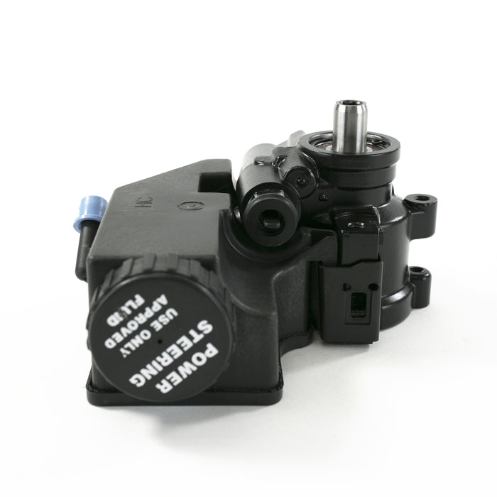 Top Street Performance JM2011BK Power Steering Pump; GM Type 2; Saginaw TC Series; w/ Integral Reservoir; Black - Truck Part Superstore