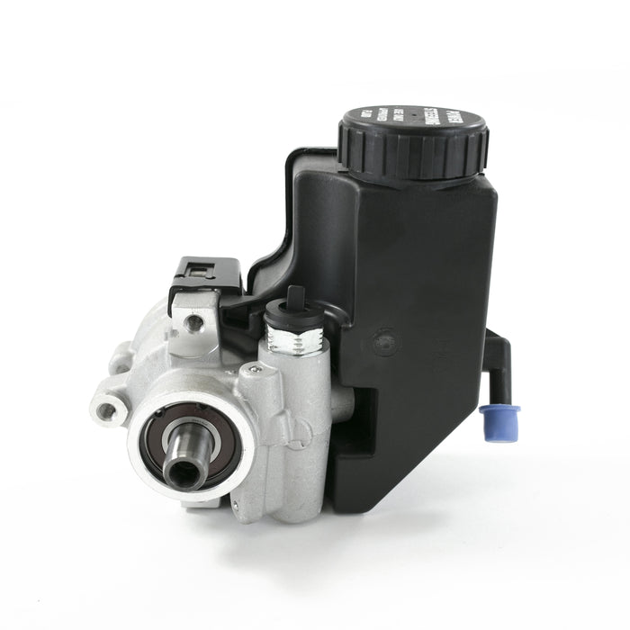 Top Street Performance JM2011 Power Steering Pump; GM Type 2; Saginaw TC Series; w/ Integral Reservoir; Satin - Truck Part Superstore