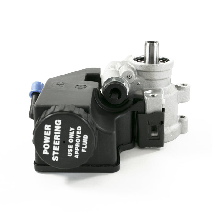 Top Street Performance JM2011 Power Steering Pump; GM Type 2; Saginaw TC Series; w/ Integral Reservoir; Satin - Truck Part Superstore