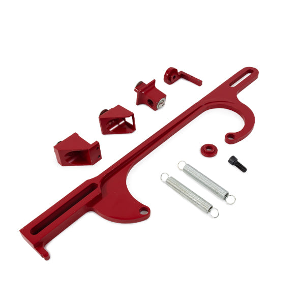 Top Street Performance JM3101R Holley 4150/4160 Style 4 BBL Red Aluminum Throttle Cable Bracket - Truck Part Superstore