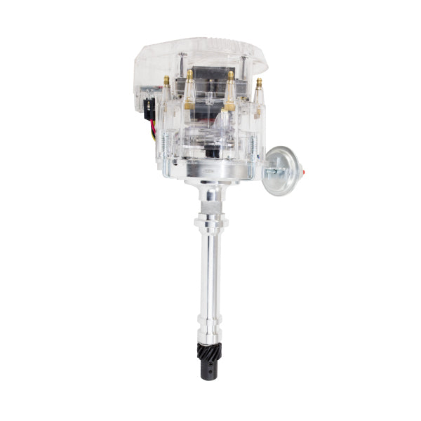Top Street Performance JM6500CL HEI Distributor with Super Cap; Chevrolet SB/BB Gen. 2 "Mark IV" V8;  Clear - Truck Part Superstore