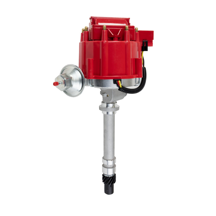 Top Street Performance JM6515R HEI Distributor; Chevrolet Corvette V8 (1962-1974) with Tach Drive; Red - Truck Part Superstore