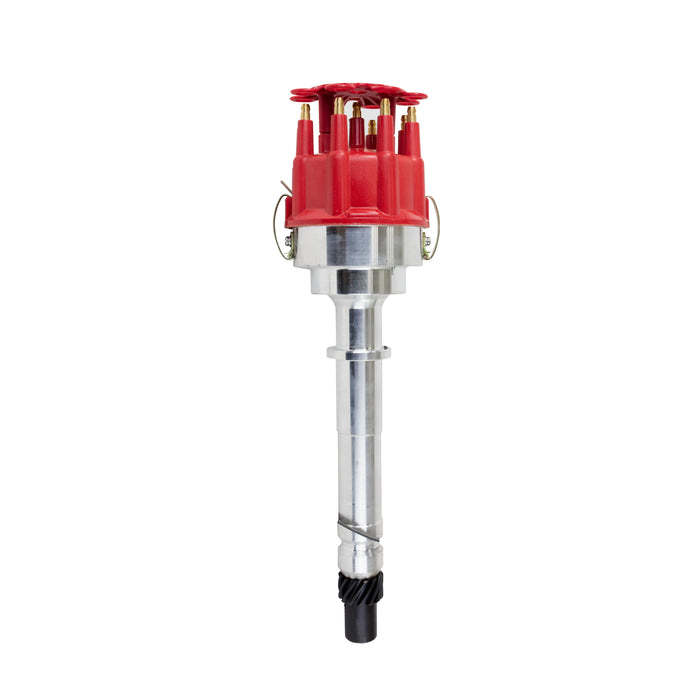Top Street Performance JM6601R Pro Billet Distributor; Chevrolet SB & BB Gen. 2 "Mark IV" V8; Red - Truck Part Superstore