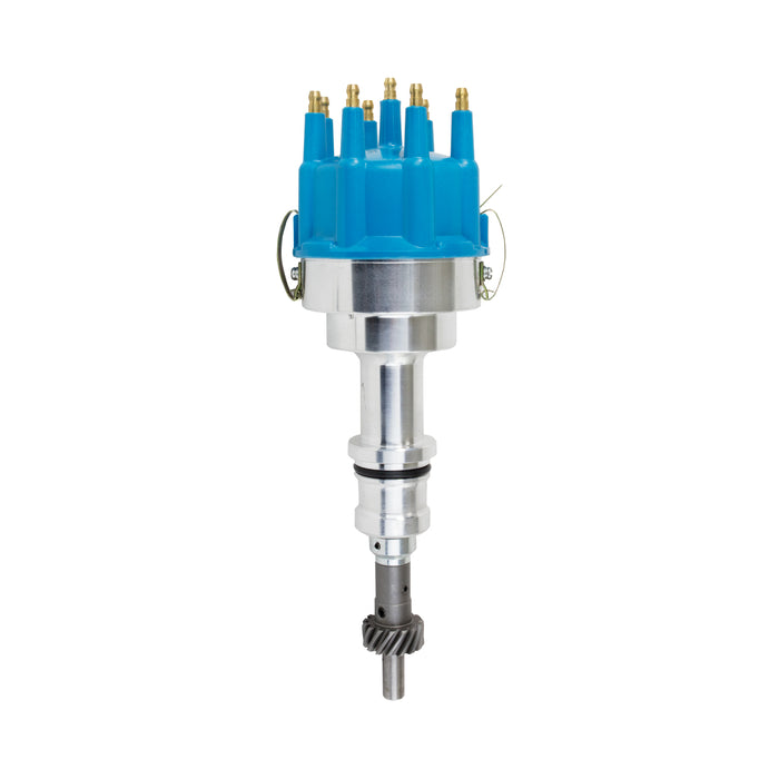 Top Street Performance JM6602BL Pro Billet Distributor; Ford Small Block V8 (221; 260; 289; 302); Blue - Truck Part Superstore