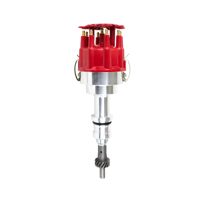 Top Street Performance JM6602R Pro Billet Distributor; Ford Small Block V8 (221; 260; 289; 302); Red - Truck Part Superstore