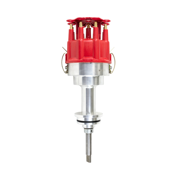 Top Street Performance JM6613R Chrysler Small Block V8 (273-360) Pro Billet Distributor with Red Cap - Truck Part Superstore