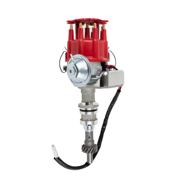 Top Street Performance JM6706R Ready to Run Distributor; Ford BB (370-460);351C;400;351M V8; Red - Truck Part Superstore