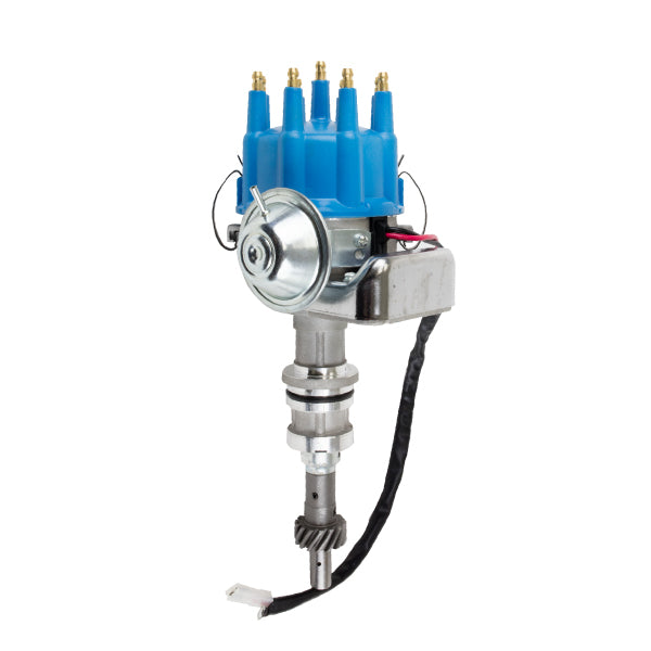 Top Street Performance JM6710BL Ford Small Block 351W V8 Ready to Run Distributor with Blue Cap - Truck Part Superstore