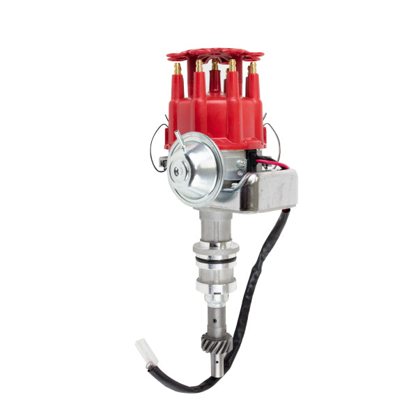 Top Street Performance JM6710R Ford Small Block 351W V8 Ready to Run Distributor with Red Cap - Truck Part Superstore