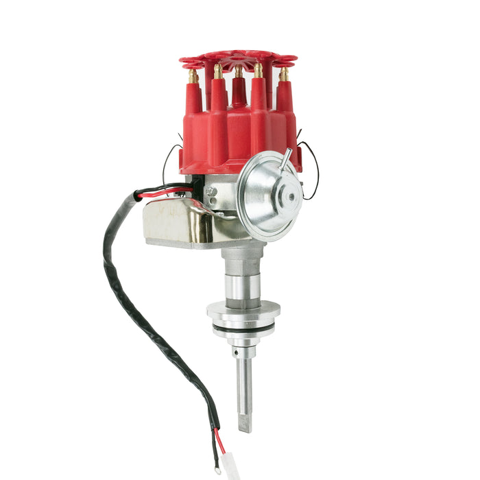 Top Street Performance JM6713R Chrysler Small Block V8 (273-360) Ready to Run Distributor with Red Cap - Truck Part Superstore