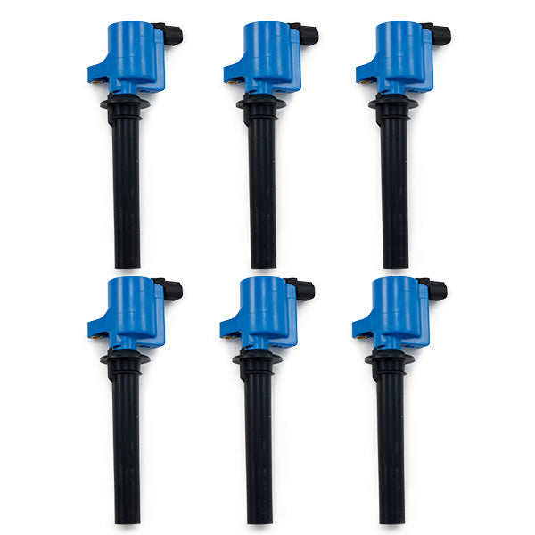 Top Street Performance JM6802-6 Blue/Black 2000-2008 Ford/Mazda V6 35,000 Volt Ignition Coil - Truck Part Superstore