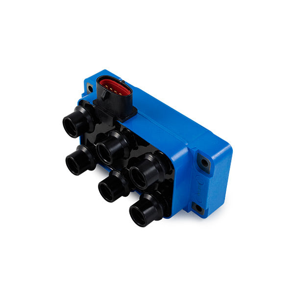 Top Street Performance JM6807 Blue 1990-2011 Ford/Mazda V6 Horizontal Connection 40,000 Volt Ignition Coil - Truck Part Superstore