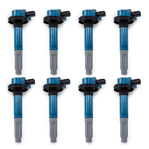Top Street Performance JM6809-8 Blue 2011-2015 Ford 5.0 L V8 45,000 Volt Ignition Coil - Truck Part Superstore