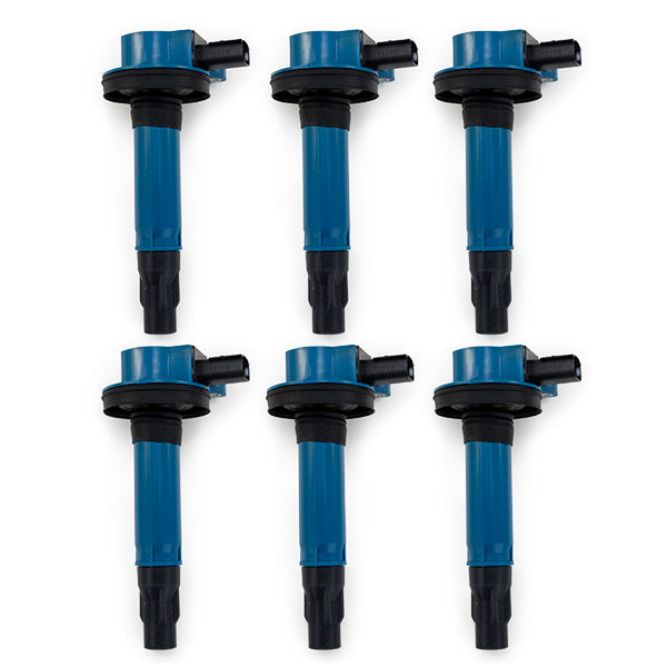 Top Street Performance JM6810-6 Blue 2007-2016 Ford V6 45,000 Volt Ignition Coil - Truck Part Superstore