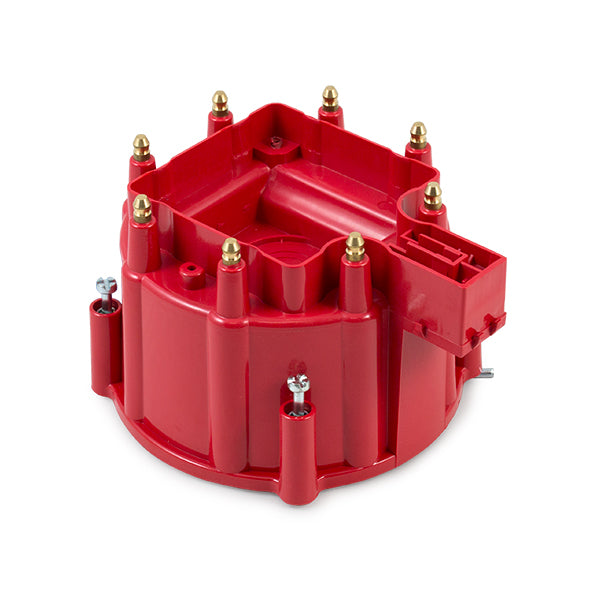 Top Street Performance JM6904R HEI Distributor Cap; 8 Cylinder Male; Red - Truck Part Superstore