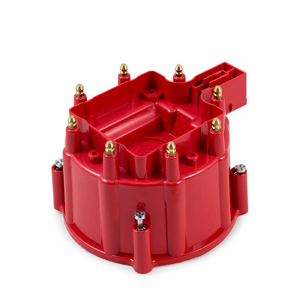 Top Street Performance JM6904R HEI Distributor Cap; 8 Cylinder Male; Red - Truck Part Superstore