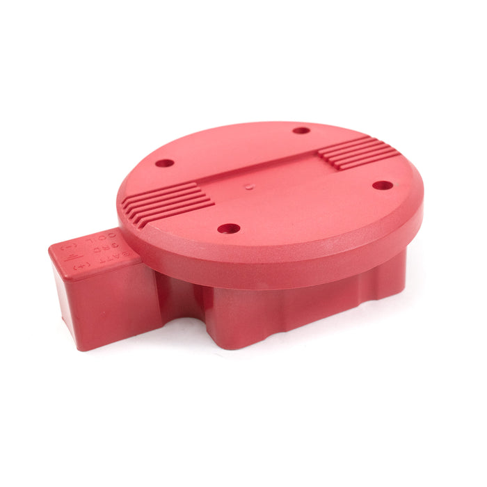Top Street Performance JM6909R Red HEI Distributor Round Style Ignition Coil Dust Cover - Truck Part Superstore