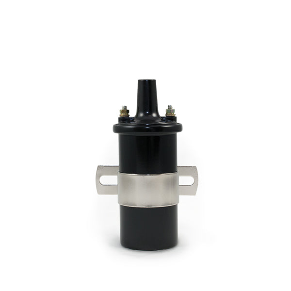 Top Street Performance JM6927BK Black Oil-Filled Female Socket Canister Style 45,000 Volt Ignition Coil - Truck Part Superstore