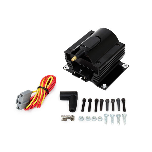 Top Street Performance JM6930BK Black Square E-Core 50,000 Volt Ignition Coil - Truck Part Superstore
