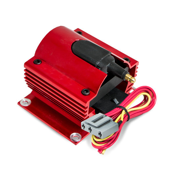 Top Street Performance JM6930R Red Square E-Core 50,000 Volt Ignition Coil - Truck Part Superstore