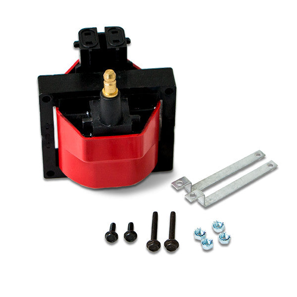 Top Street Performance JM6936 Red 1984-1996 GM EFI Dual Connector 48,000 Volt Ignition Coil - Truck Part Superstore