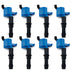 Top Street Performance JM6946-8 Blue 2004-2008 Ford/Lincoln/Mercury V8 25,000 Volt Ignition Coil - Set of 8 - Truck Part Superstore