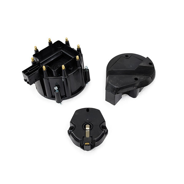 Top Street Performance JM6950BK HEI Distributor Super Cap and Rotor Kit; 8 Cylinder Male; Black - Truck Part Superstore