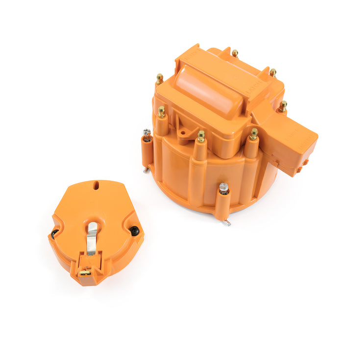 Top Street Performance JM6951OR HEI Distributor Standard Cap and Rotor Kit; 8 Cylinder Male; Orange - Truck Part Superstore