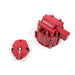 Top Street Performance JM6951R HEI Distributor Standard Cap and Rotor Kit; 8 Cylinder Male; Red - Truck Part Superstore