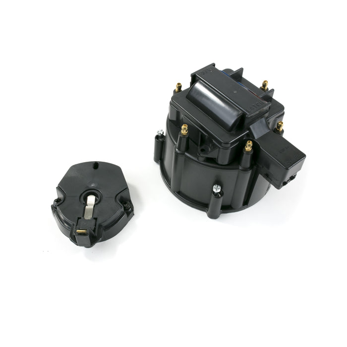 Top Street Performance JM6953BK HEI Distributor Standard Cap and Rotor Kit; 6 Cylinder Male; Black - Truck Part Superstore