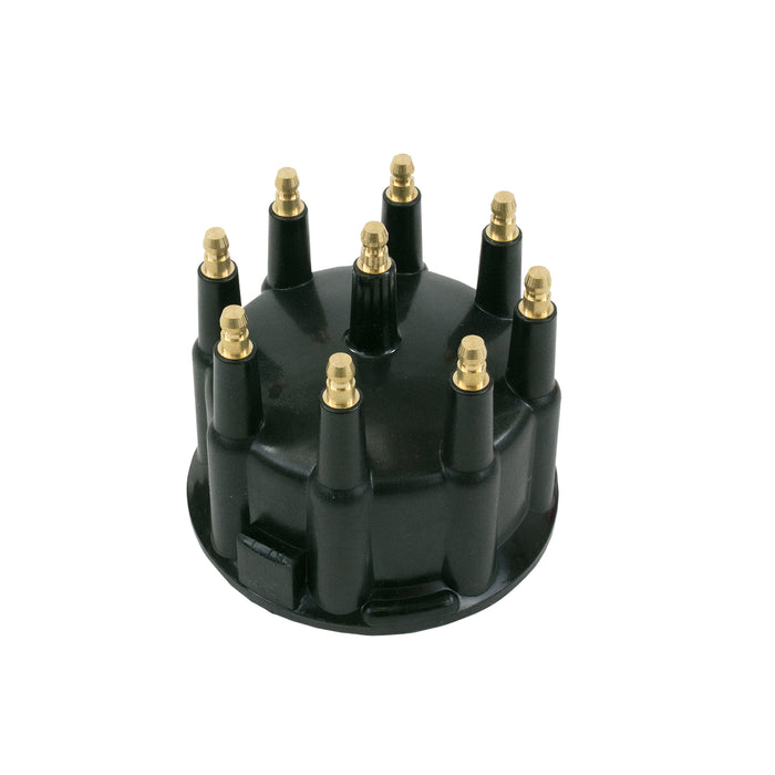 Top Street Performance JM6971BK Black 8 Cylinder Pro Billet/Ready to Run Distributor Male Cap and Rotor Kit - Truck Part Superstore