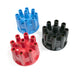Top Street Performance JM6972R Red 8 Cylinder Pro Billet/Ready to Run Distributor Female Cap and Rotor Kit - Truck Part Superstore