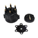 Top Street Performance JM6975BK Pro Series Distributor Cap and Rotor Kit; 6 Cylinder Male; Black - Truck Part Superstore