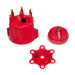 Top Street Performance JM6975R Pro Series Distributor Cap and Rotor Kit; 6 Cylinder Male; Red - Truck Part Superstore