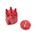 Top Street Performance JM6976R Pro Series Distributor Cap and Rotor Kit; 6 Cylinder Female; Red - Truck Part Superstore