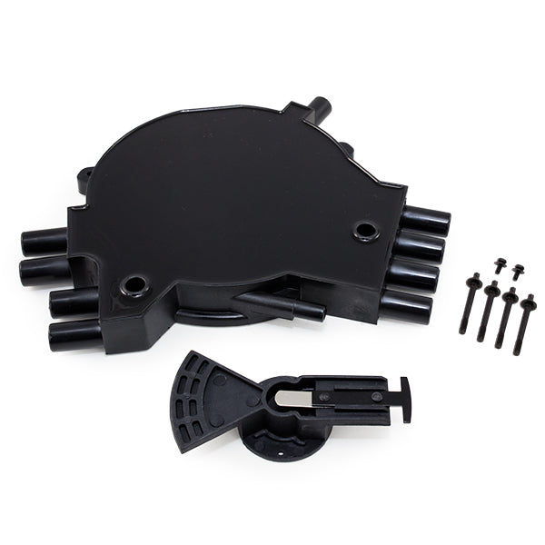 Top Street Performance JM6982BK Black Chevrolet LT1 Gen. 2 1995-1997 Opti-Spark II Distributor Cap and Rotor Kit - Truck Part Superstore